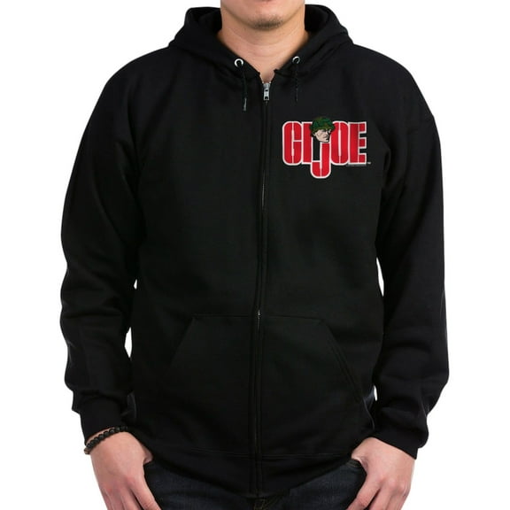 CafePress - GI Joe Logo Zip Hoodie (Dark) - Zip Hoodie, Classic Hooded Sweatshirt with Metal Zipper