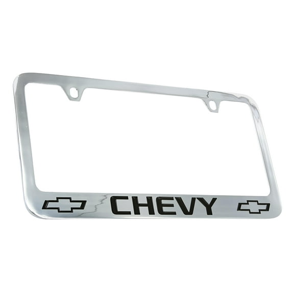 Chevrolet Chevy Chrome Plated Metal License Plate Frame Holder