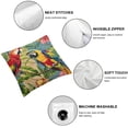 thumbnail image 6 of nygtbtfer Tropical Birds Throw Pillow Set of 2 Decorative Pillow Cases Polyester Linen Cushion Covers for Sofa Couch Car Bedroom Home Decor White, 6 of 7