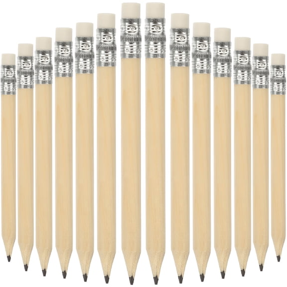 CCOCC 35Pcs Half Pencils with Eraser Golf Pencils Golf Pocket Pencils Short Wood Pencil Log Pencils