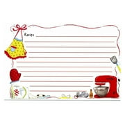 Apron and Mixer Kitchen Recipe Cards - 4in. x 6in. - 20 Pack (561/5103)