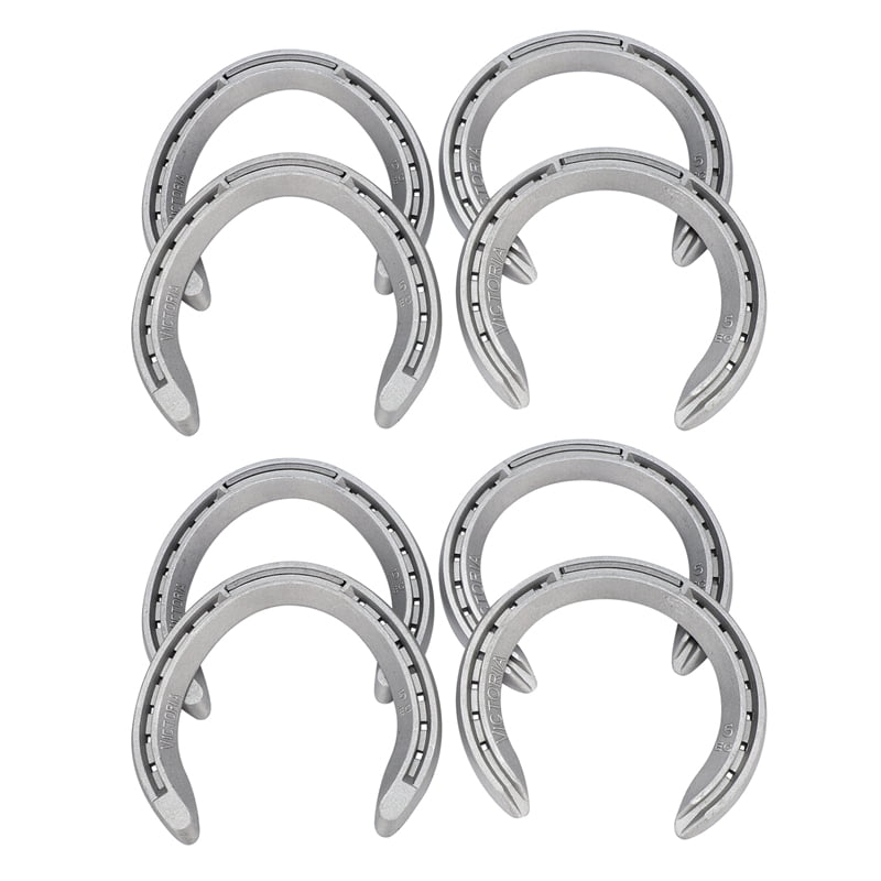 8Pcs 5 Horse Equipment Aluminum Horseshoes 2 Front + 2 Rear Farrier