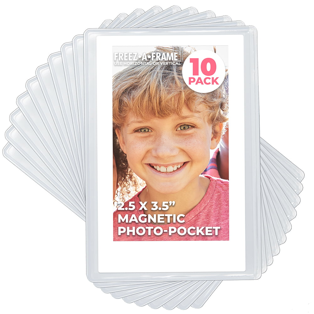 Magnetic Photo Frames Fridge Magnet Photo Pocket Pouches 10 x 15cm 3 Pack 