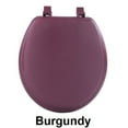 thumbnail image 4 of Achim Fantasia 17" Soft Standard Vinyl Toilet Seat, One Size Fits All, Burgundy, 4 of 8