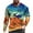 Blue, variant on TIHLMK Men's Loose Round Neck 3d Printing Long-sleeved T-shirt Top