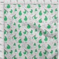 thumbnail image 4 of oneOone Velvet Green Fabric Kawai Sewing Craft Projects Fabric Prints By Yard 58 Inch Wide-DO, 4 of 5