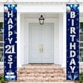 thumbnail image 5 of Blue Silver 21st Birthday Door Banner Decorations, Happy 21 Birthday Party Porch Banner for Men, 21 Year Old Bady Party Decoration for Outdoor Indoor, 5 of 10
