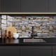 thumbnail image 5 of Pegatinas de pared autoadhesivas de simulación para decoración de cocina y baño, impermeables, estilo rústico moderno, de fácil aplicación, reutilizables, para sala de estar., 5 of 9