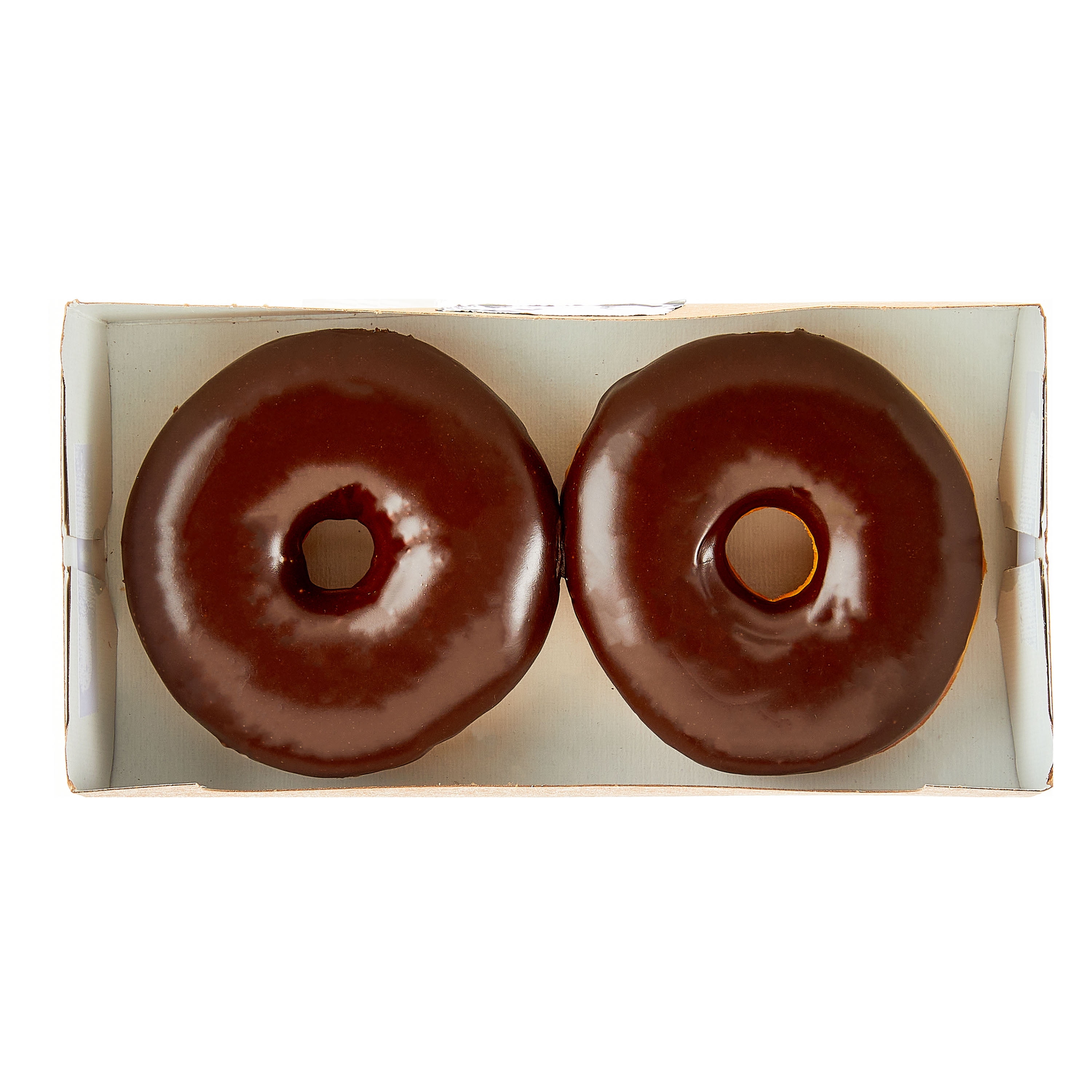 Freshness Guaranteed Regular Chocolate Iced Ring Donuts, 4 oz, 2 Count