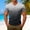 Light Blue, variant on Men's Gradient V-Neck T-Shirt With Short Sleeve And Chest Pocket Featuring Tie Dye Casual Tee For Summer Spring Streetwear Outfits Gym Workout Gray L