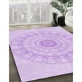 thumbnail image 3 of Ahgly Company Machine Washable Indoor Rectangle Transitional Violet Purple Area Rugs, 3' x 5', 3 of 7