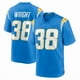 thumbnail image 1 of Camiseta de fútbol americano azul Milton Wright #38 de para hombre - S, 1 of 2
