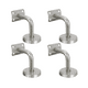 thumbnail image 1 of 4 Pcs Soporte Muro Tubo Pasamanos Con Tapa Cubre Tornillo Plata, 1 of 5