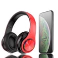 thumbnail image 2 of US 1-2 Pc Super Bass Wireless Bluetooth Headphones Foldable Stereo Earphones Mic, 2 of 12