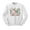 White, variant on To the North Pole and Back Sweatshirt Unisex Large White