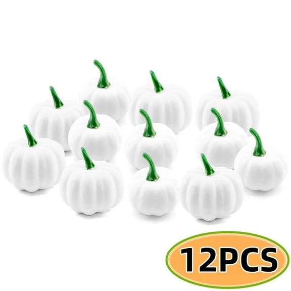 Pumpkin Decor Artificial White Pumpkin for Home Decor DIY, Table, Halloween, Fall, Thanksgiving Decorations