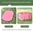 thumbnail image 2 of Yucurem 2-in-1 Lightweight Picnic Mat Storage Bag, Large Capacity Portable Thickened Park Blanket Handbag for Grass Indoor Beach Lawn Patio Camping Park (Pink), 2 of 5
