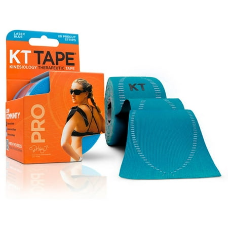 KT Tape Pro Precut Strips, Laser Blue - 20 CT - Walmart.com