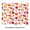 thumbnail image 3 of Maple Leaf Throw Blanket Fall Pattern Printed Portable Travel Quilt Soft Warm Home Decor - Lightweight Easy Carry Multi Use(A-S), 3 of 6