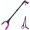 Black Purple, variant on Grabber Reacher Tool - 32” Extra Long Foldable Gripper and Reaching Tool - Heavy Duty Pick Up Stick Grabbers for Seniors, Trash, Surgery Recovery Must Haves Gifts (Blue)