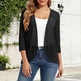 thumbnail image 3 of DAFPZW Women Shrug Chiffon Cardigans Open Front Short Sleeve Dressy Evening Tops 2025 Trendy Sheer Beach Cover Ups, 3 of 9