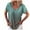 Green, variant on Viikei Women's Plus Size Short Sleeve V-Neck Fading Color T-Shirt