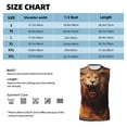 thumbnail image 6 of Fotbe Men's Cool Fire Lion Print Men's Sleeveless Muscle Tank Tops Casual T-Shirts for Gym Workout Beach-XX-Large, 6 of 8