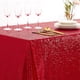 thumbnail image 4 of Mantel Rectangular de Lentejuelas para San Valentín, Navidad, 60 x 102 Pulgadas, sin Costuras, para decoración, 4 of 8