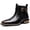 Brown, variant on Men's Buckle Strap Chelsea Ankle Boots, Adult Male Square Toe Croc Embossed Footwear with Elastic Side Panels and Stacked Block Heel for Formal and Casual Occasions
