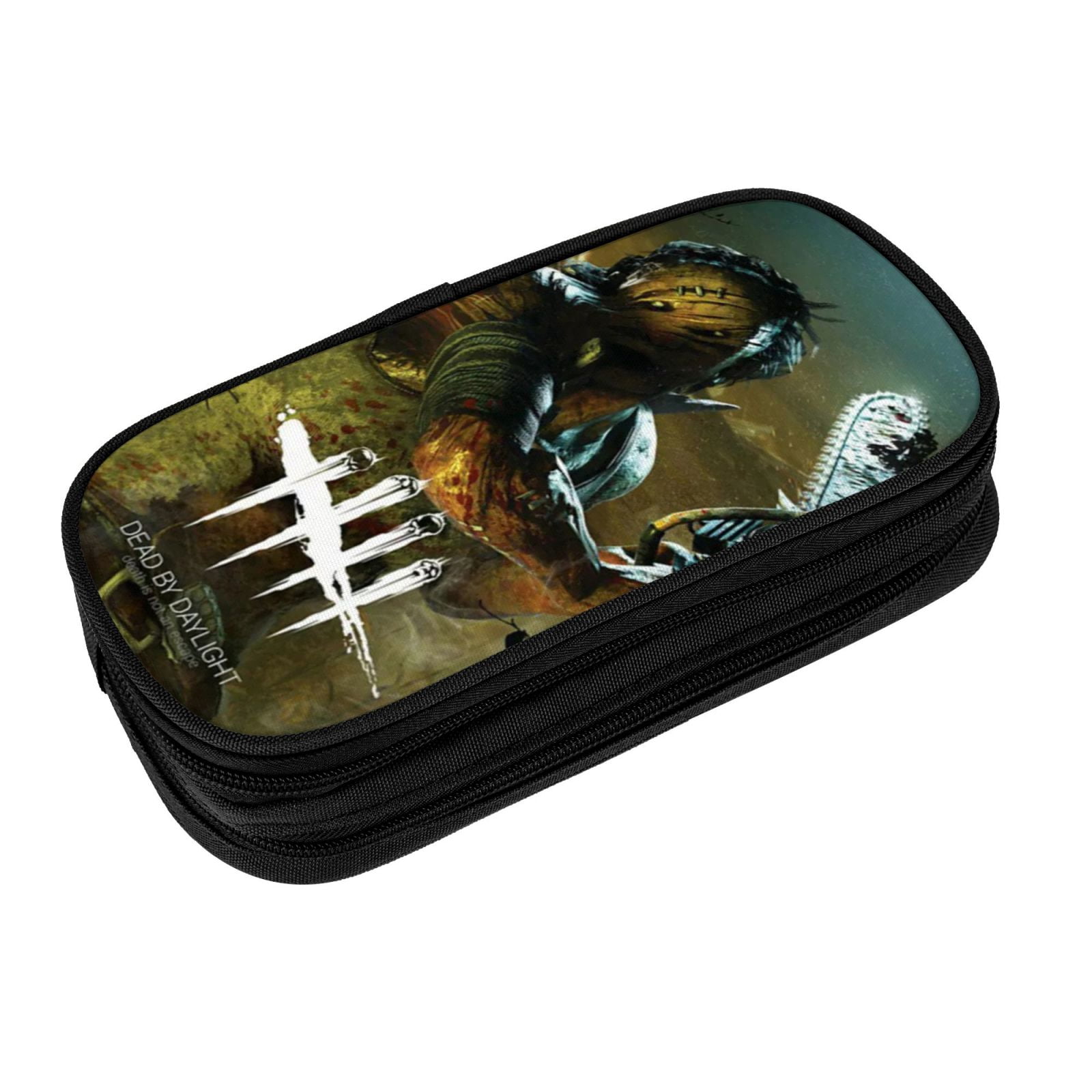 Dead By Daylight Dbd Pencil Case Large Capacity Pencil Pouch Pen Bag Office Stationery Organizer Travel Makeup Bag Black