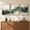 Emerald Green-12" W x 16" H x 3Pcs, variant on Canvas Art Prints Beige and White 12" W X 16" H X 3pcs Neutral Botanical Line Artwork