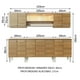 thumbnail image 4 of Cocina Integral Completa Madesa Emilly Smile 233cm Marrón, 4 of 8