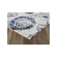 thumbnail image 4 of Abani Arto 7'9"W x 10' 2"D ART100A Medallion Distressed Ivory and Blue Area Rug, 4 of 5