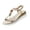 Beige, variant on Beaded Woven Wedge Sandals, Bohemian Sandals Wide Width Sandals Dressy Open Toe Platform Espadrille Wedges With Jeweled Beaded Accent Orthopedic Walking Shoes With Elastic Ankle Strap, Beige 6