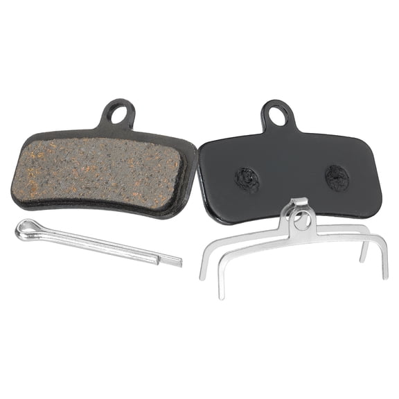 Disc Brake Pad 1.56" x 0.65" Semi-Metallic Resin Bike Brake Pads with Spring and Pin for BB7 M355 M446 M640 Mountain Road Bikes, Black