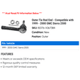 thumbnail image 2 of Outer Tie Rod End - Compatible with 1999 - 2000 GMC Sierra 2500, 2 of 2