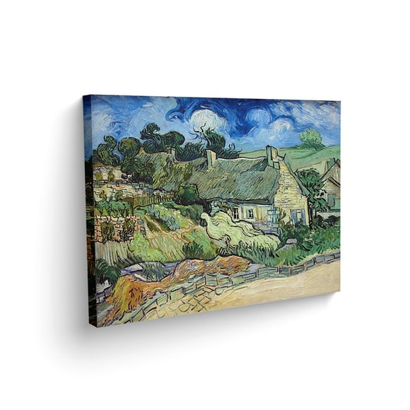 Cuadro decorativo moderno Cabañas con Techo de Paja en Cordeville Vincent Van Gogh Maxigráfica Shop Cuadro Abstracto Van Gosh