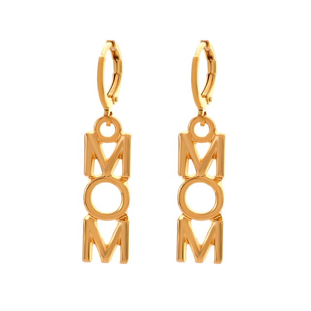Pendientes colgantes para el día de la madre, ligeros, creativos, simples, para mujer Mamá