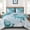 Aqua Blue, variant on 7-Piece Queen Purple Floral Microfiber Comforter Set, All Season Complete Bedding with Sheets, Pillowcases & Shams