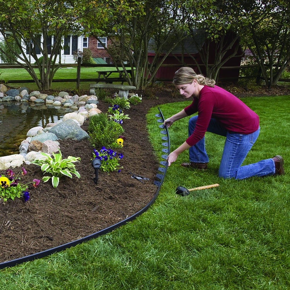 FLEXIBLE LANDSCAPE EDGING No Digging Lawn Mower Edge Plant Weed