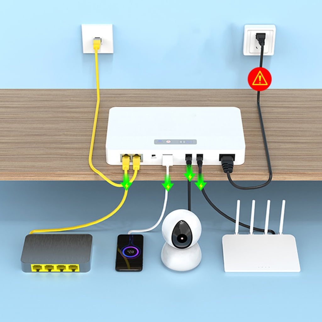 Reliable UPS 10400mAh Power Backup for Surveillances Systems Networking Device