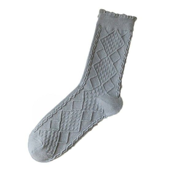 WTXUE Chaussettes Quart, Chaussettes pour Femmes Chaussettes pour Femmes Chaussettes de Couleur Unie Chaussettes Colorées Légères en Coton Chaussettes de Sport Grises, 1 Paire
