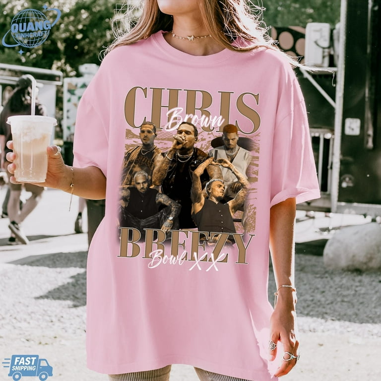 Chris Brown Breezy Bowl XX Tour Shirt, Chris Brown Vintage Vintage
