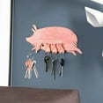 Animal Artificial Wreaths, Wooden Pink Wreaths for Front Door, Pig Wall