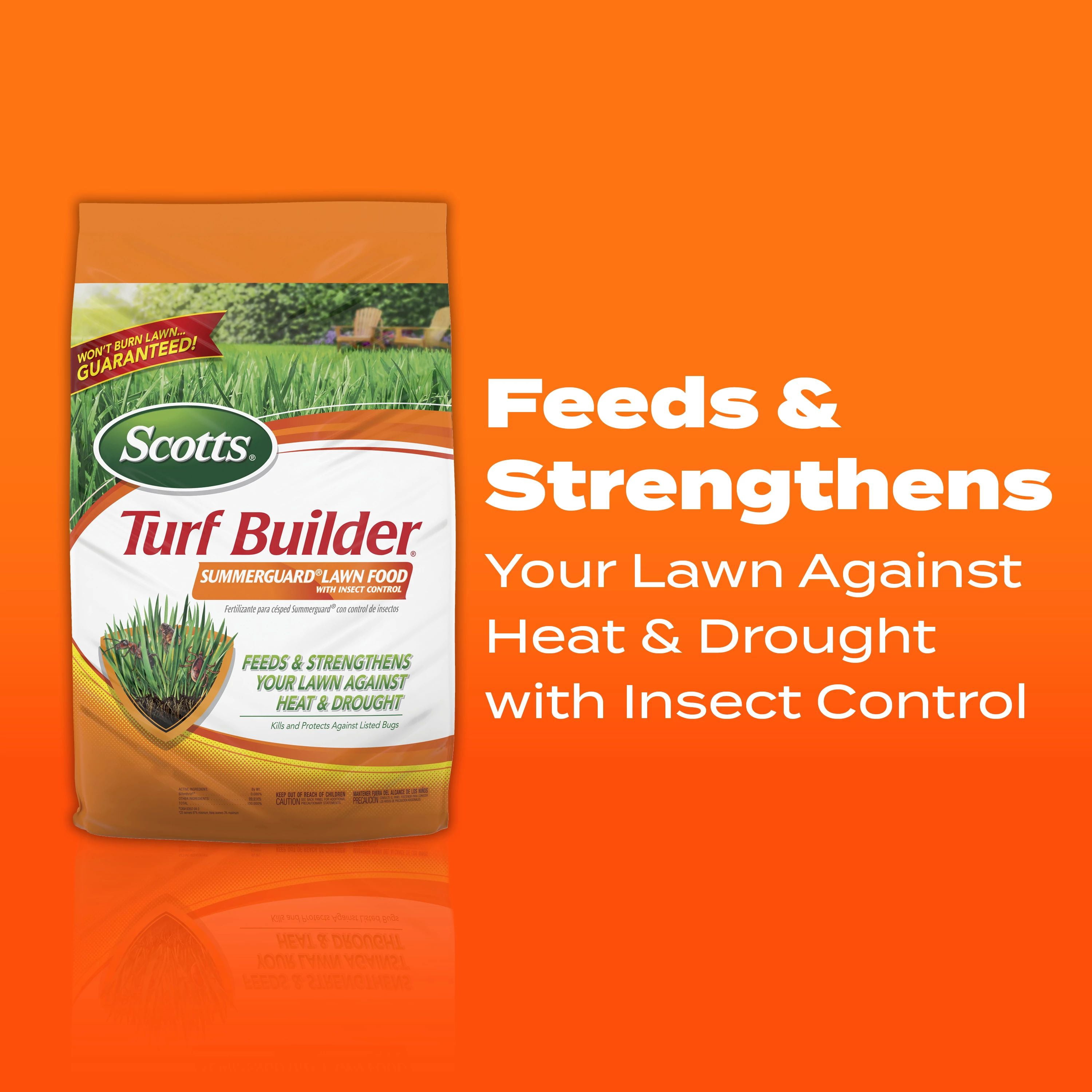 Scotts Turf Builder SummerGuard Lawn Food with Insect Killer, 15,000 sq. ft., 40.05 lb