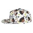 thumbnail image 3 of Daiia Rottweiler print Flat Bill Hats Flat Brim Trucker Cap Baseball Cap Adjustable Classic Low Profile Hat Unconstructed Plain Cap, 3 of 9