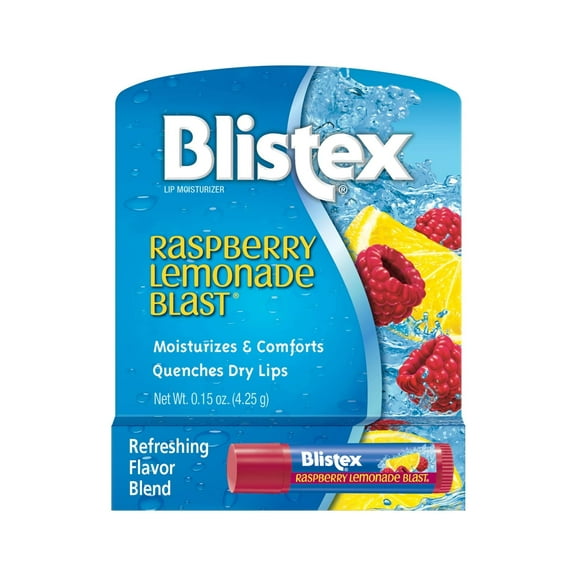 12 Pack Blistex Raspberry Lemonade Blast Fruit Blend Lip Balm, .15 Oz Each