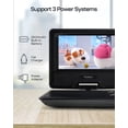 thumbnail image 4 of 9.5" Portable DVD Player for Kids and Car, 7.5" Swivel HD Screen with 4-6 Hours Built-in y, Support Sync, 4 of 5