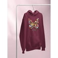 thumbnail image 3 of Butterflies Positive Quote Hoodie Women -Image by Shutterstock, Female Large, 3 of 4