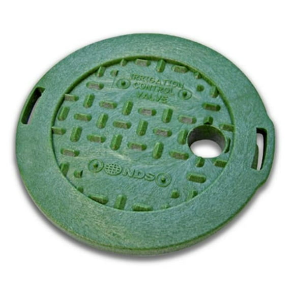 NDS 107C 6 in. Round Irrigation Valve Cover - Black - 6 in.